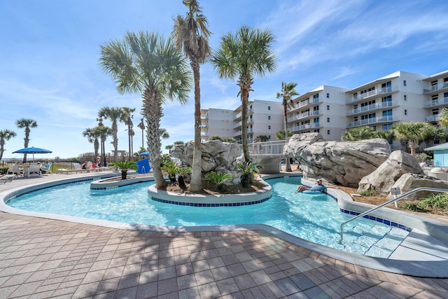 view of pool