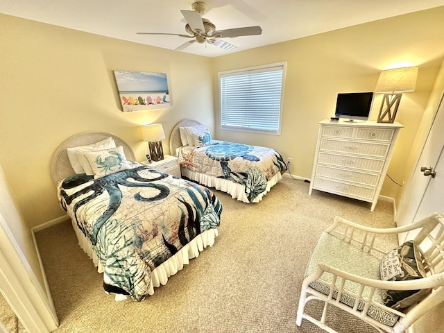 5080 Beachwalk Way, Miramar Beach, FL 32550 - carpeted bedroom with baseboards and ceiling fan