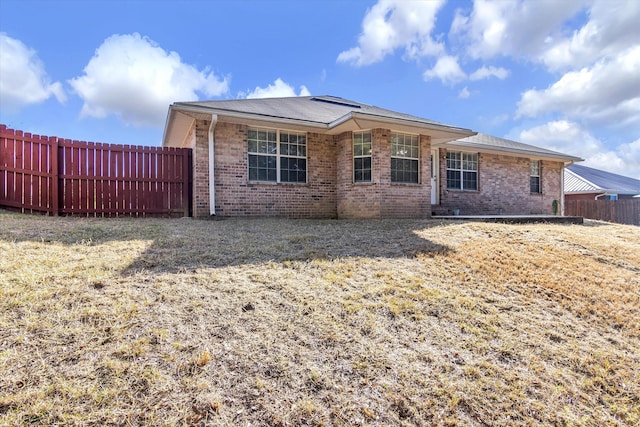 view of rear view of property