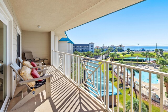 778 Scenic Gulf Dr Unit 423, Miramar Beach, FL 32550 - balcony featuring a water view