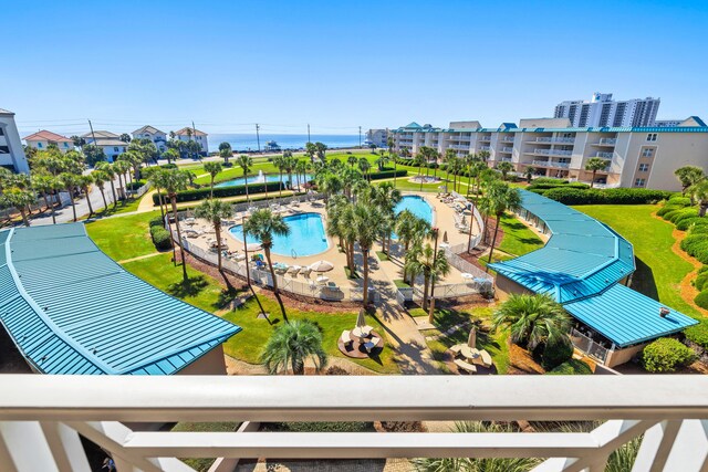 778 Scenic Gulf Dr Unit 423, Miramar Beach, FL 32550 - aerial view of a pool area