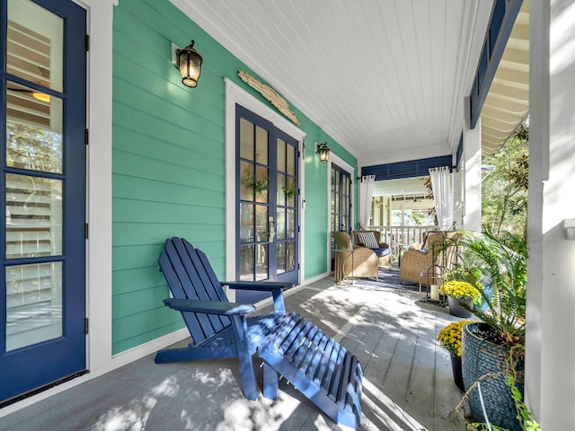 view of patio / terrace featuring a porch