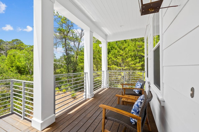 view of wooden terrace