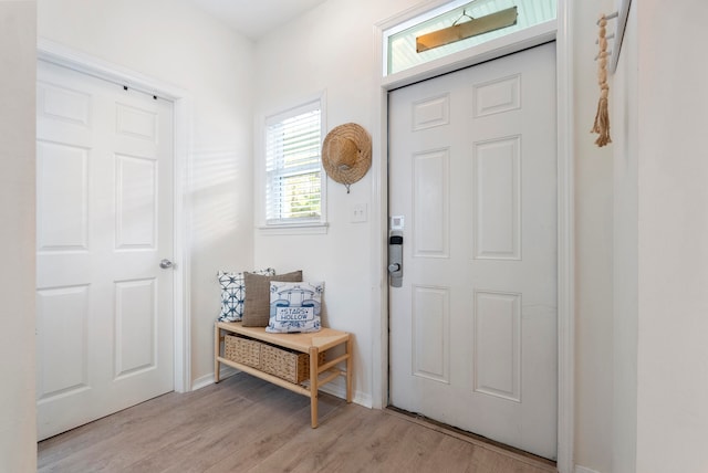 interior space featuring light hardwood / wood-style floors