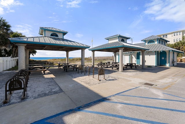 view of property's community with a gazebo