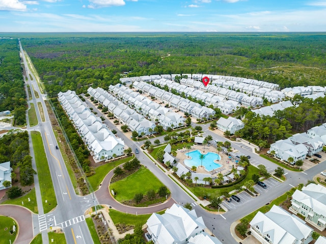 birds eye view of property