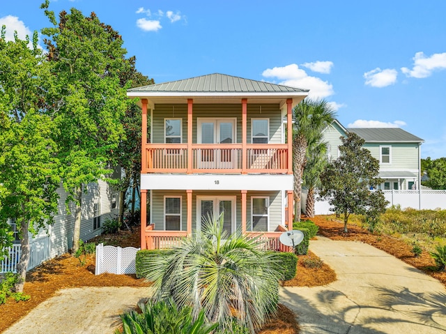 view of front of property with a porch