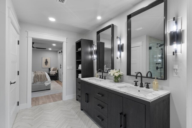 bathroom with vanity