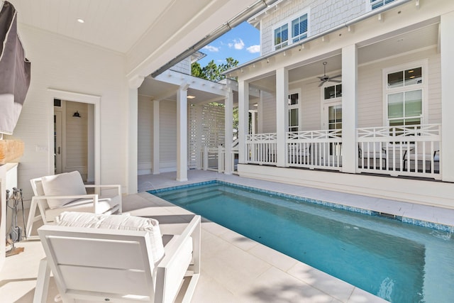 view of pool with a patio