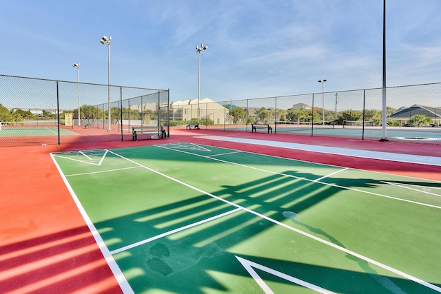 view of tennis court