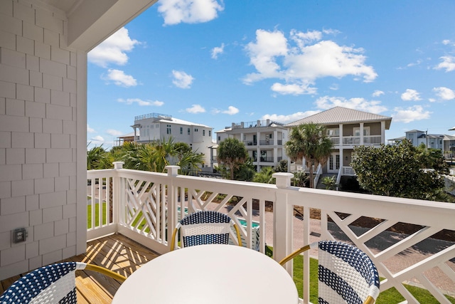 view of balcony