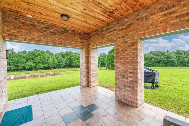 view of patio / terrace with grilling area