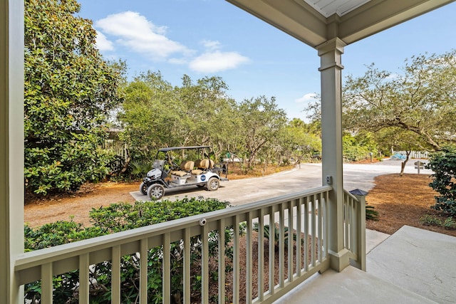 view of balcony