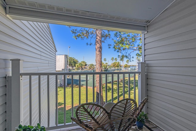 view of balcony