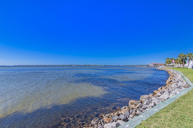 view of water feature