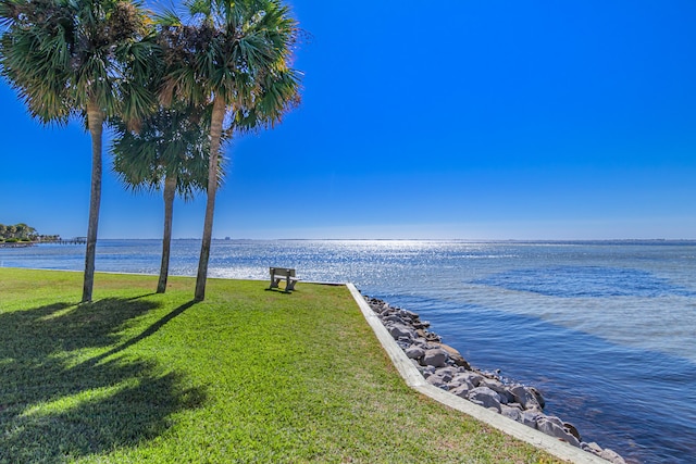 view of water feature