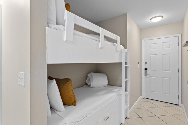 view of tiled bedroom