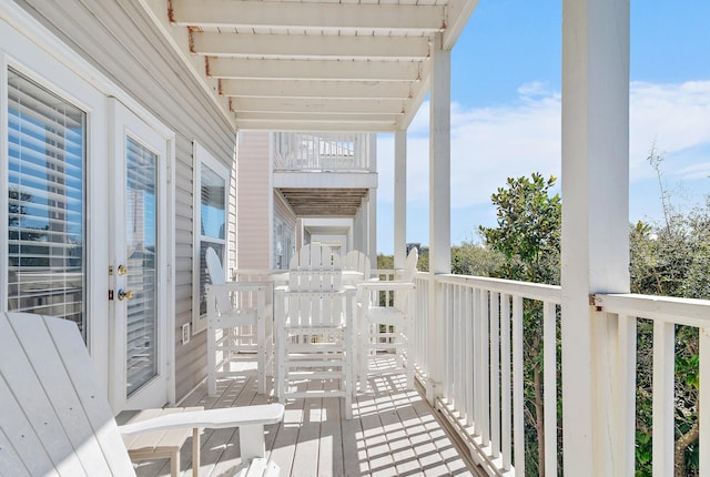 view of balcony