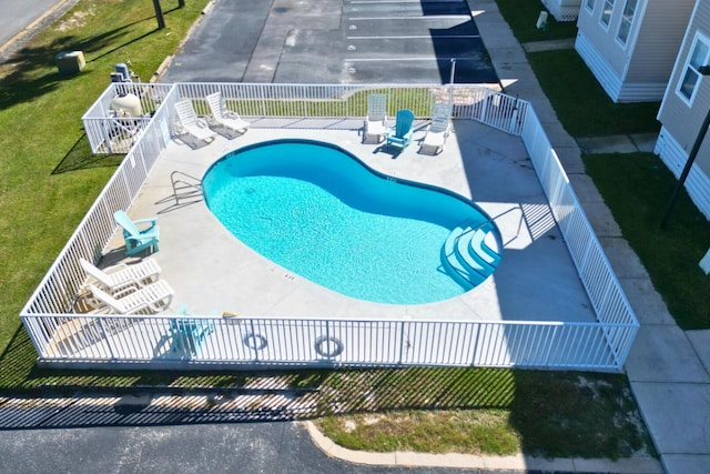 view of pool with a patio