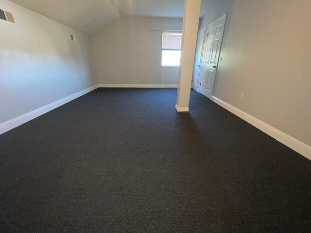 bonus room featuring vaulted ceiling