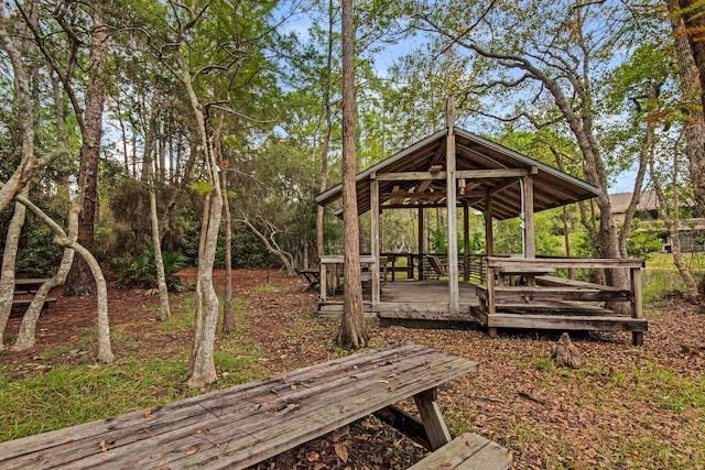 view of home's community with a gazebo