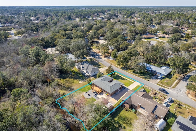 drone / aerial view featuring a residential view