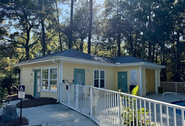 ranch-style house featuring a garage