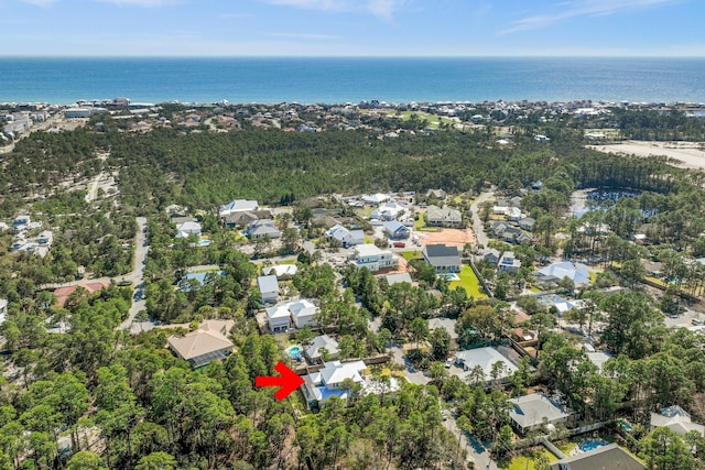 88 Beth Ln, Santa Rosa Beach, FL 32459 - drone / aerial view with a residential view and a water view