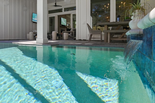 88 Beth Ln, Santa Rosa Beach, FL 32459 - pool with a patio and ceiling fan