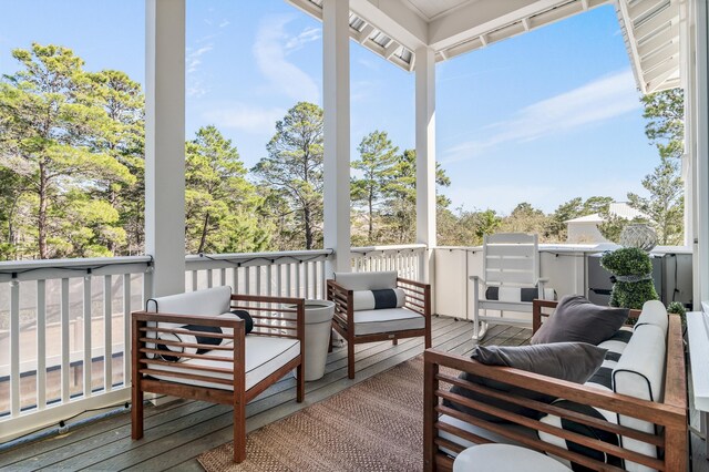 88 Beth Ln, Santa Rosa Beach, FL 32459 - deck with outdoor lounge area