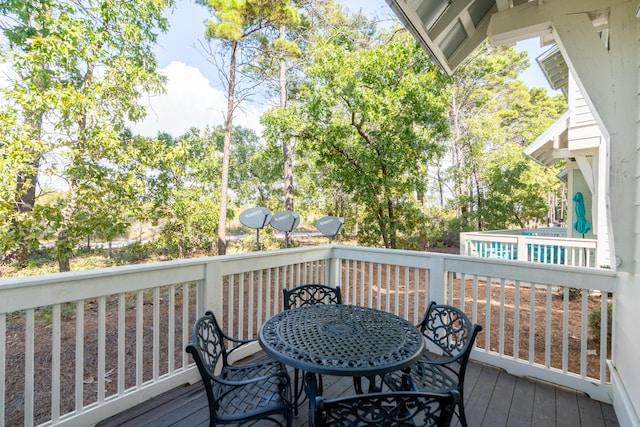 view of wooden terrace