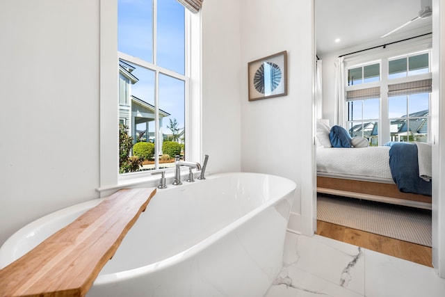 bathroom featuring a bathing tub