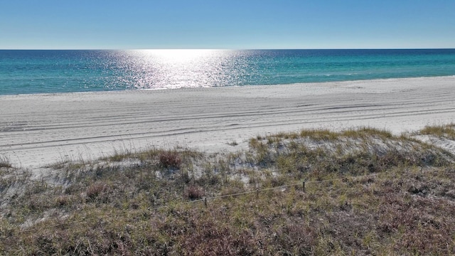 property view of water with a view of the beach