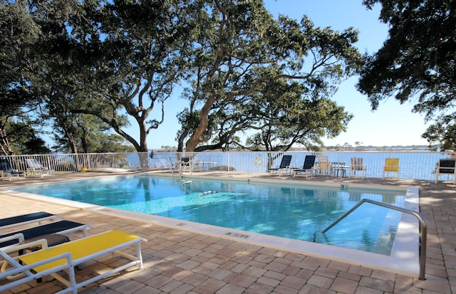 view of pool with a patio