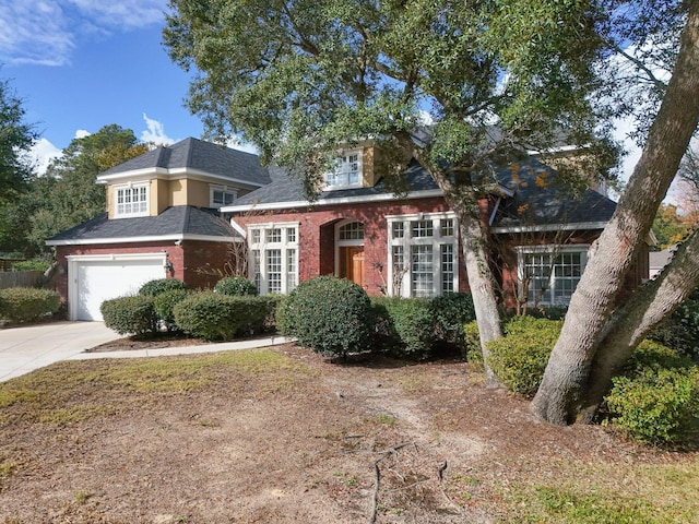 view of front of house featuring a garage