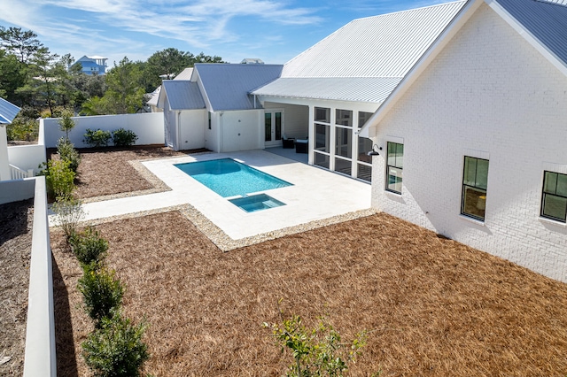 view of pool with a patio area