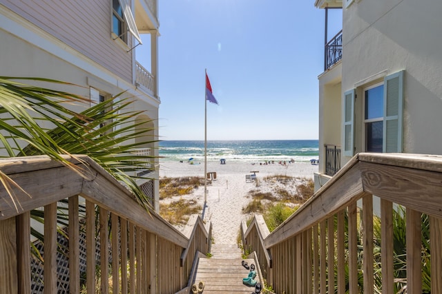 water view with a beach view