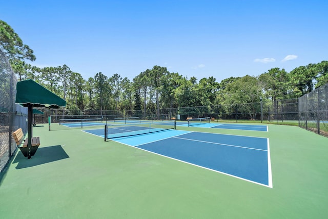 view of sport court