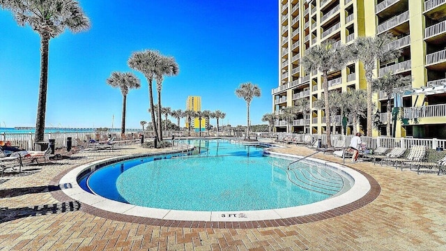 view of pool