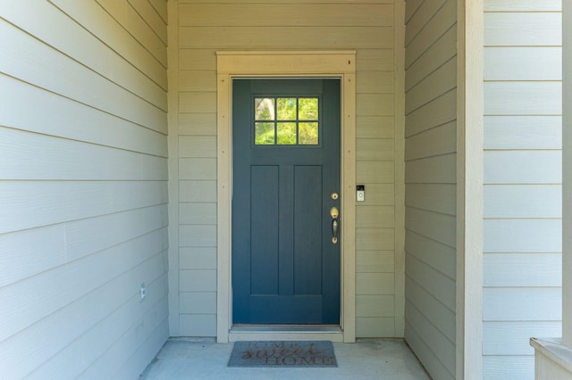 view of entrance to property