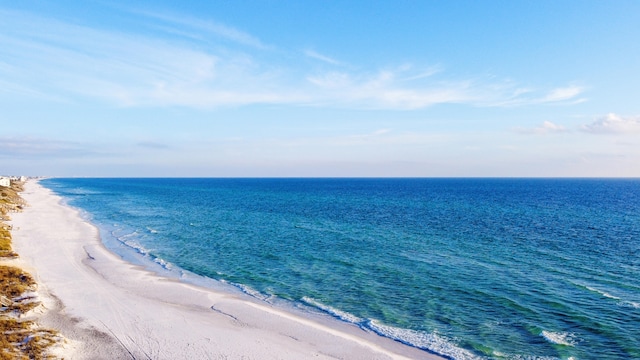 property view of water with a view of the beach