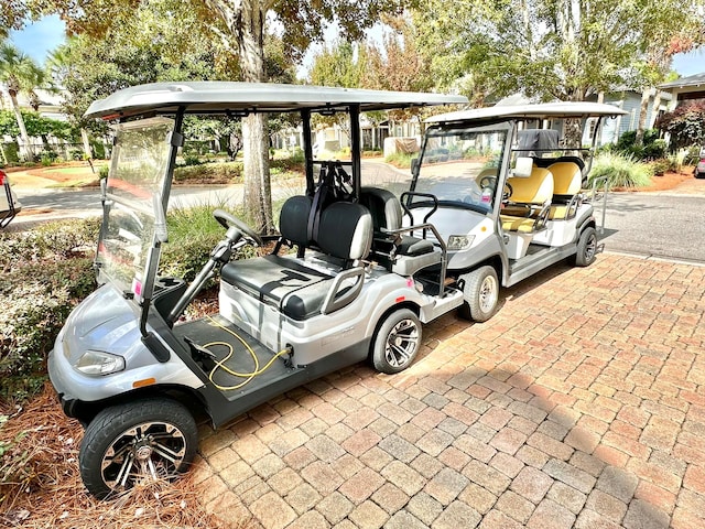 view of car parking with a carport