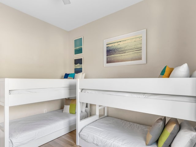 bedroom featuring hardwood / wood-style floors