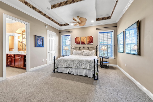4705 Seastar Vis, Destin, FL 32541 - bedroom featuring light colored carpet, ornamental molding, and baseboards
