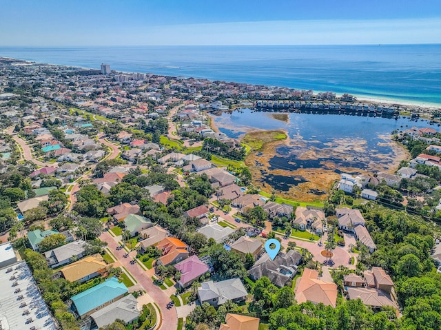 4705 Seastar Vis, Destin, FL 32541 - birds eye view of property with a water view and a residential view