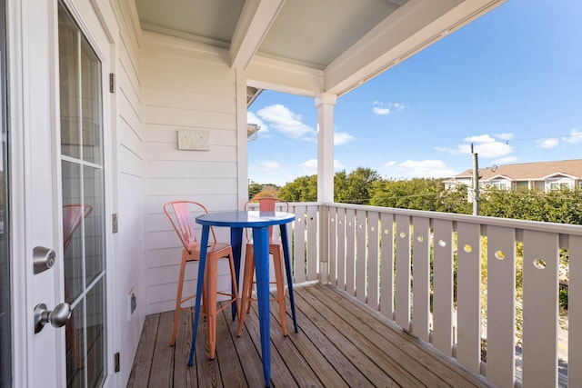 view of balcony