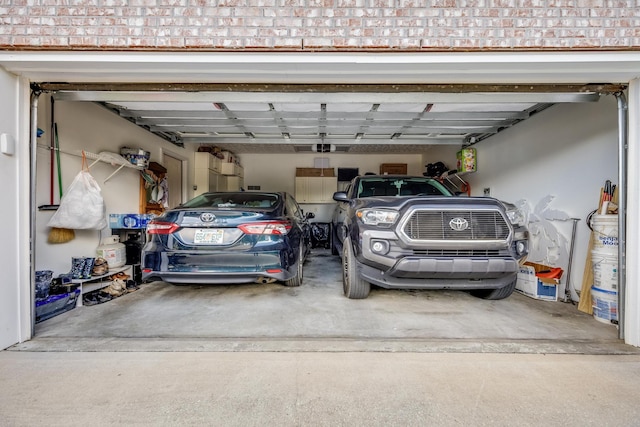 garage featuring a carport