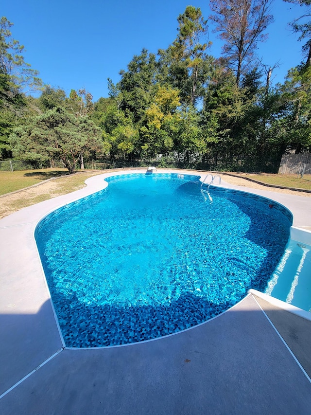 view of pool