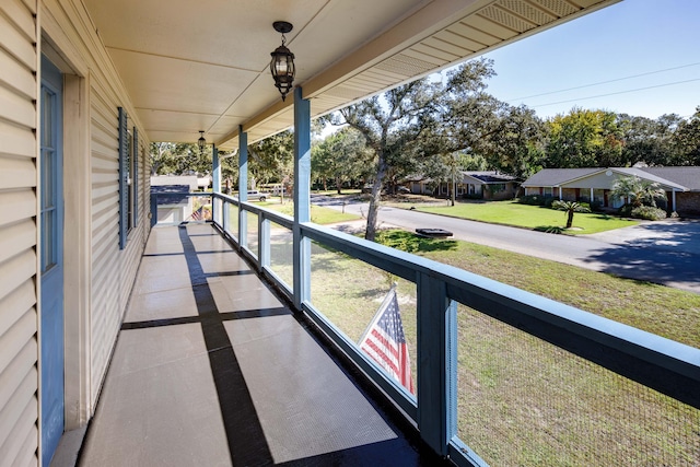 balcony with a porch