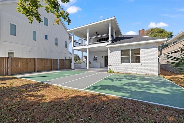 view of basketball court